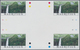 Thematik: Wasserfälle / Waterfalls: 1998, Mauritius. IMPERFORATE Cross Gutter Pair For The 1re Value - Non Classificati