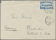 Ägypten: 1933, 20 M Blue 'Aviation Congress - Zeppelin', Exact Rate Single Franking On Cover From AS - Sonstige & Ohne Zuordnung