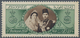 Ägypten: 1938, 1 Pound Green/brown Unmounted Mint, Two Perf. Tips Somewhat Brownish. - Andere & Zonder Classificatie