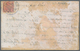 Ägypten - Ganzsachen: 1918 CRASH MAIL: Postal Stationery Card 4m. Red Used From Cairo To Naples, Ita - Andere & Zonder Classificatie