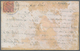 Ägypten - Ganzsachen: 1918 CRASH MAIL: Postal Stationery Card 4m. Red Used From Cairo To Naples, Ita - Other & Unclassified