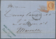 Ägypten - Schiffspost: 1869, Entire Franked With French 40 Cent. Napoleon Sent From CAIRO To Marseil - Other & Unclassified