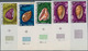 Afar Und Issa: 1972, Sea Snails Complete Set Of Four In IMPERFORATE Horizontal Pairs From Lower Marg - Autres & Non Classés