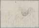 Algerien: 1876, Complete Folded Letter Franked With French Stamp 25 C Blue From BONE To Geneve/Switz - Brieven En Documenten