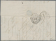 Algerien: 1876, Complete Folded Letter Franked With French Stamp 25 C Blue From BONE To Geneve/Switz - Covers & Documents