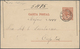 Argentinien - Ganzsachen: 1892, Stationery Letter Card M.J.Celman 3 C Brown With Perforation Shifted - Postwaardestukken