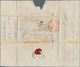 Australien - Vorphilatelie: 1847, "HOBART TOWN GENERAL POST OFFICE" Red Circle Postmark And Black Op - ...-1854 Vorphilatelie