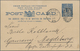 Delcampe - Neusüdwales: 1898/1899, Six Different Pictorial Stat. Postcards 1½d. Blue With Pictures On Reverse ' - Covers & Documents