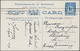 Neusüdwales: 1908 (1.11.), Stat. Postcard 1½d. Blue For The Visit Of The AMERICAN FLEET Commercially - Briefe U. Dokumente