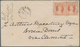 Queensland: 1875, 1878, Two Small Envelopes, One Franked With Horizontal Pair 1d Pale Rose Red And O - Brieven En Documenten