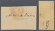 Südaustralien: 1890’s, Stamp Design Competition Three Handpainted ESSAYS (each 11 X 29 Mm) In Black - Brieven En Documenten