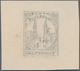 Südaustralien: 1890’s, Stamp Design Competition Handpainted ESSAY (19 X 23 Mm) In Pencil On Thick Ca - Brieven En Documenten