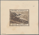 Südaustralien: 1890’s, Stamp Design Competition Handpainted ESSAY (46 X 40 Mm) In Sepia Ink On Thin - Briefe U. Dokumente