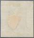 Südaustralien: 1890’s, Stamp Design Competition Handpainted ESSAY (28 X 32 Mm) In Blue Ink On Thick - Brieven En Documenten