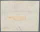 Südaustralien: 1890’s, Stamp Design Competition Handpainted ESSAY (48 X 39 Mm) In Blue Ink On Paper - Brieven En Documenten