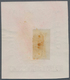 Südaustralien: 1890’s, Stamp Design Competition Handpainted ESSAY (42 X 49 Mm) In Blue Ink On Thin P - Brieven En Documenten