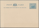 Westaustralien: 1910, Stat. Postcard Swan 1d. Steel Blue (Bronze Blue) Without Borders On Unsurfaced - Covers & Documents