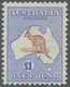 Australien: 1913, Kangaroo £1 Brown And Blue 1st Wmk. Slightly Centred To Bottom And Mint Lightly Hi - Ongebruikt