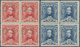 Australien - Dienstmarken Mit OS-Lochung: 1930, Captain Sturt Set Of Two With OS Perfin In Blocks Of - Officials