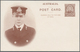Delcampe - Australien - Ganzsachen: 1911, Eight 'Coronation Postcards' KGV 1d. Sideface With All Different Type - Postwaardestukken