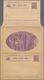 Australien - Ganzsachen: 1911, Reply-lettercard KGV Full-face 1d.+1d. Violet With Pictures 'GIANT RE - Postwaardestukken