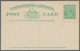 Australien - Ganzsachen: 1923, Two Different Postcards KGV 1½d. Emerald-green With And Without Footn - Postwaardestukken