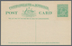 Australien - Ganzsachen: 1923, Two Different Postcards KGV 1½d. Emerald-green With And Without Footn - Postal Stationery