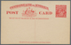 Australien - Ganzsachen: 1923, Postcard KGV 2d. Red For Use To Foreign Countries, Unused And Scarce, - Ganzsachen
