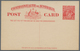 Australien - Ganzsachen: 1923, Postcard KGV 2d. Red For Use To Foreign Countries, Unused And Scarce, - Postal Stationery