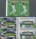 Barbados: 2007, Cricket World Cup Complete Set Of Three In Horiz. Or Vertical IMPERFORATE Pairs And - Barbados (1966-...)