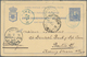 Belgisch-Kongo: 1892 Postal Stationery Double Card 15+10c. Used From Bassok (dated Inside 5/1 97) To - Other & Unclassified