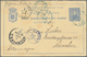 Belgisch-Kongo: 1892 Sender Part Of Postal Stationery 15+10c. Double Card Used From Matadi To German - Sonstige & Ohne Zuordnung