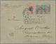 Brasilien: 1899, 100 R Rose/black And Two Items 1000 R Green/violet On Registered Letter From Porto - Andere & Zonder Classificatie