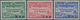 Brasilien - Privatflugmarken Zeppelin: 1930, Overprints "Graf Zeppelin U.S.A.", 5000r.-20000r., Comp - Airmail (Private Companies)