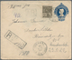 Brasilien - Ganzsachen: 1915/1921, Group Of Three 200 R Blue 'liberty Head' Postal Stationery Envelo - Postwaardestukken