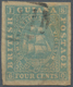 Britisch-Guyana: 1863, 4c Blue Imperforated Instead Of Perforated Cancelled With Thin Spot, Not List - Britisch-Guayana (...-1966)