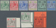 Britisch-Honduras: 1913, KGV Definitives Part Set Of Nine With Wmk. Mult. Crown CA (missing 3c. Oran - British Honduras (...-1970)