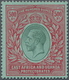 Britisch-Ostafrika Und Uganda: 1912 Kenya, Uganda & Tanganyika: KGV. 500r. Green & Red On Green, Min - Herrschaften Von Ostafrika Und Uganda