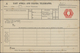 Britisch-Ostafrika Und Uganda - Ganzsachen: 1903 (ca.) Unused Postal Stationery Form For Telegraph A - East Africa & Uganda Protectorates