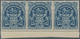 Britische Südafrika-Gesellschaft: 1901, £5 Deep Blue, Bottom Marginal Horizontal Strip Of Three, Unu - Zonder Classificatie