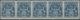 Britische Südafrika-Gesellschaft: 1901, £5 Deep Blue, Horizontal Strip Of Five, Unused Without Gum, - Zonder Classificatie