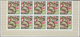 Burundi: 1968, Butterflies Complete Set Of 16 In IMPERFORATE Blocks Of Ten From Lower Margins, Mint - Unused Stamps