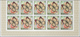 Burundi: 1968, Butterflies Complete Set Of 16 In IMPERFORATE Blocks Of Ten From Lower Margins, Mint - Ungebraucht