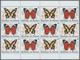 Delcampe - Burundi: 1984, Butterflies Complete Set Of 10 In Se-tenant Pairs In Blocks Of 12 (six Sets), Mint Ne - Ongebruikt
