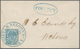 Canada - Britisch-Columbia Und Vancouverinsel: 1867, 3 P Blue Cancelled With Blue Couble Circle "EXP - Brieven En Documenten