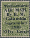 Neufundland - Flugpost: 1930, 36 C. Sage-green With Overprint „Trans-Atlantic AIR MAIL By B.M. „Colu - Back Of Book