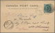 Canada - Ganzsachen: 1900/1901, Three Postal Stationery Cards 1c Blue-green With Additional Printing - 1903-1954 De Koningen