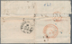 Chile: 1860, 5 C Rose-red, Three Sides Touched, Broad Margin At Right, Tied By Target Handstamp In B - Chili