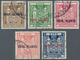 Cook-Inseln: 1943-54 Set Of Five New Zealand Postal Fiscals Optd. "COOK ISLANDS.", Wmk Mult 'NZ Abov - Cookeilanden