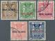 Cook-Inseln: 1943-54 Set Of Five New Zealand Postal Fiscals Optd. "COOK ISLANDS.", Wmk Mult 'NZ Abov - Cook Islands